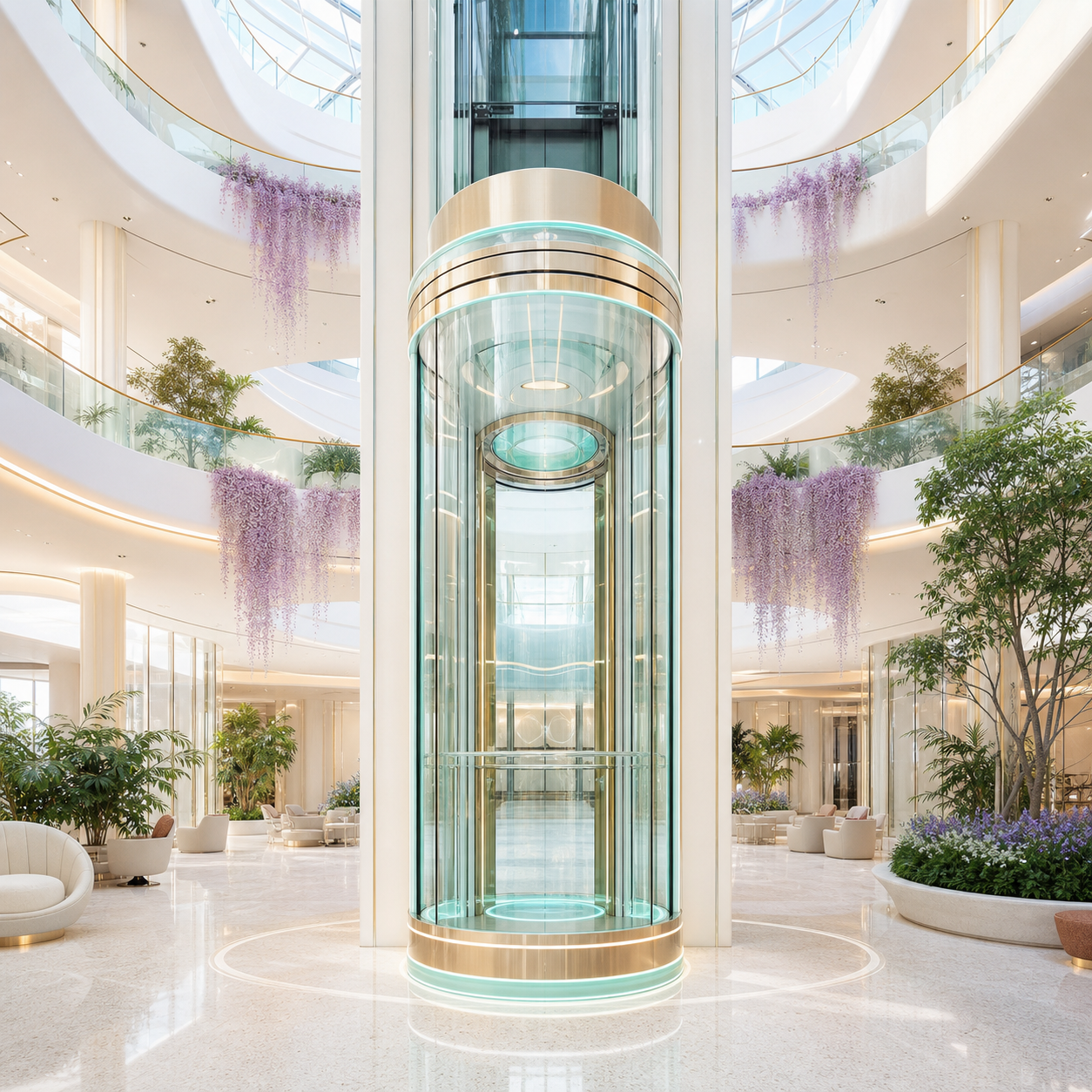 City observatory capsule elevator inspiration